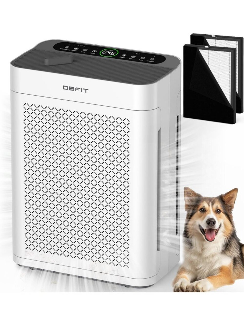 Air Purifiers for Home Large Room up to 3000sq.ft, DBFIT HEPA Double-Sided Air